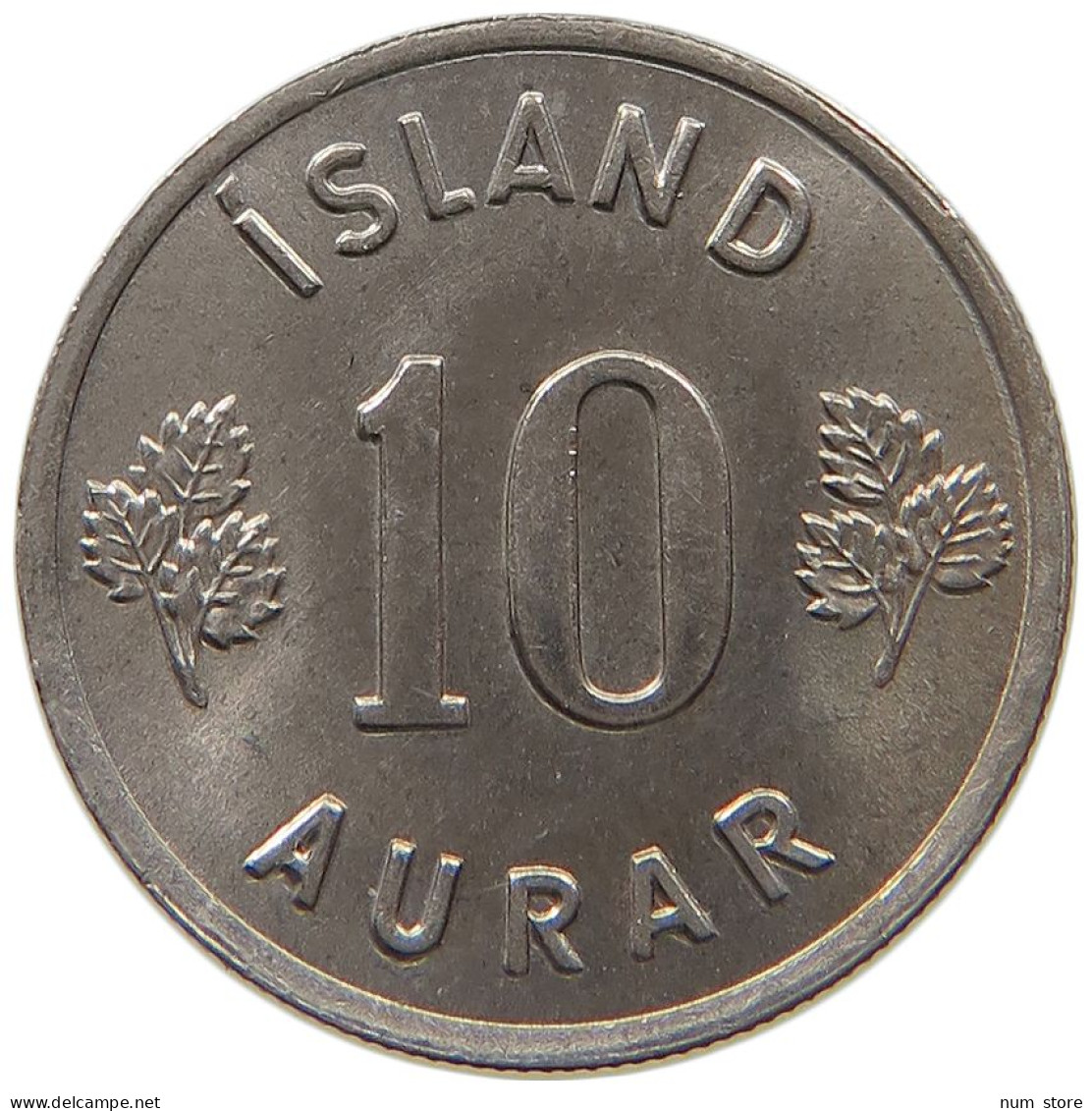 ICELAND 10 AURAR 1969  #s066 0193 - Islande