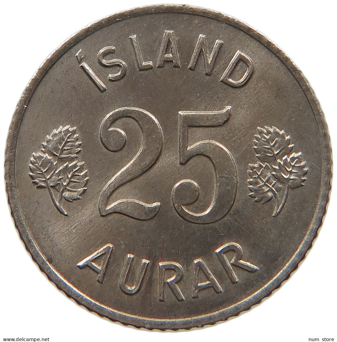 ICELAND 25 AURAR 1967  #s065 0763 - Iceland