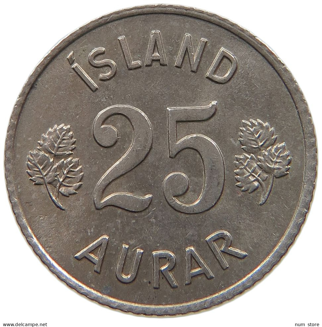 ICELAND 25 AURAR 1966  #s065 0767 - Iceland