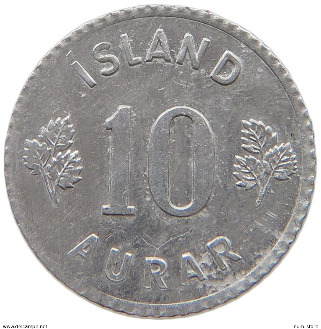 ICELAND 10 AURAR 1970  #s055 0871 - Iceland