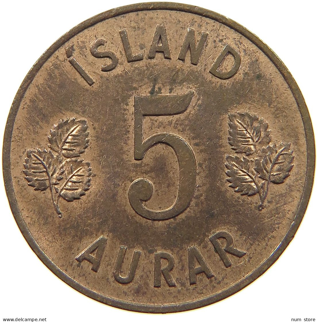 ICELAND 5 AURAR 1963  #c080 0395 - Islandia
