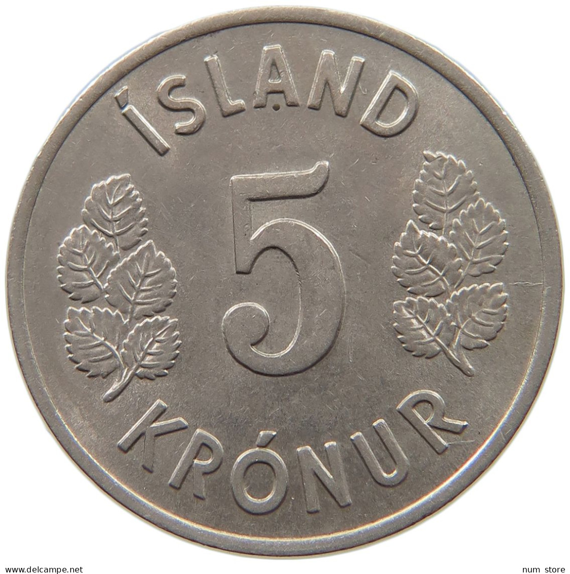 ICELAND 5 KRONUR 1969  #c078 0127 - Iceland