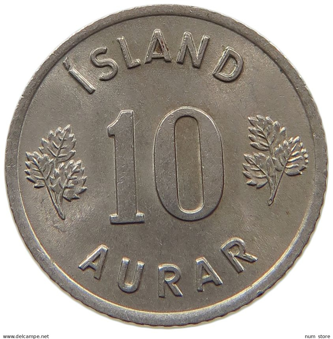 ICELAND 10 AURAR 1966  #c078 0363 - Islande
