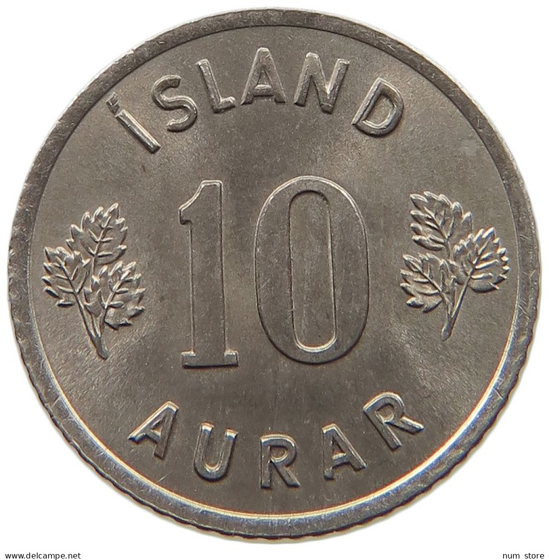 ICELAND 10 AURAR 1969  #c078 0361 - Islanda