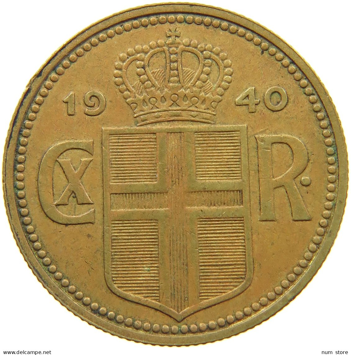 ICELAND 2 KRONUR 1940  #c036 0017 - Iceland