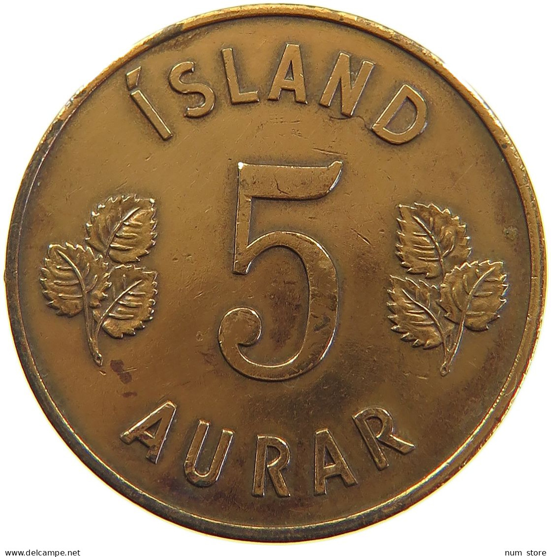 ICELAND 5 AURAR 1946  #a062 0543 - Islande