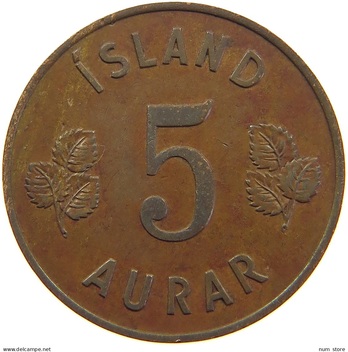 ICELAND 5 AURAR 1946  #a062 0491 - Iceland