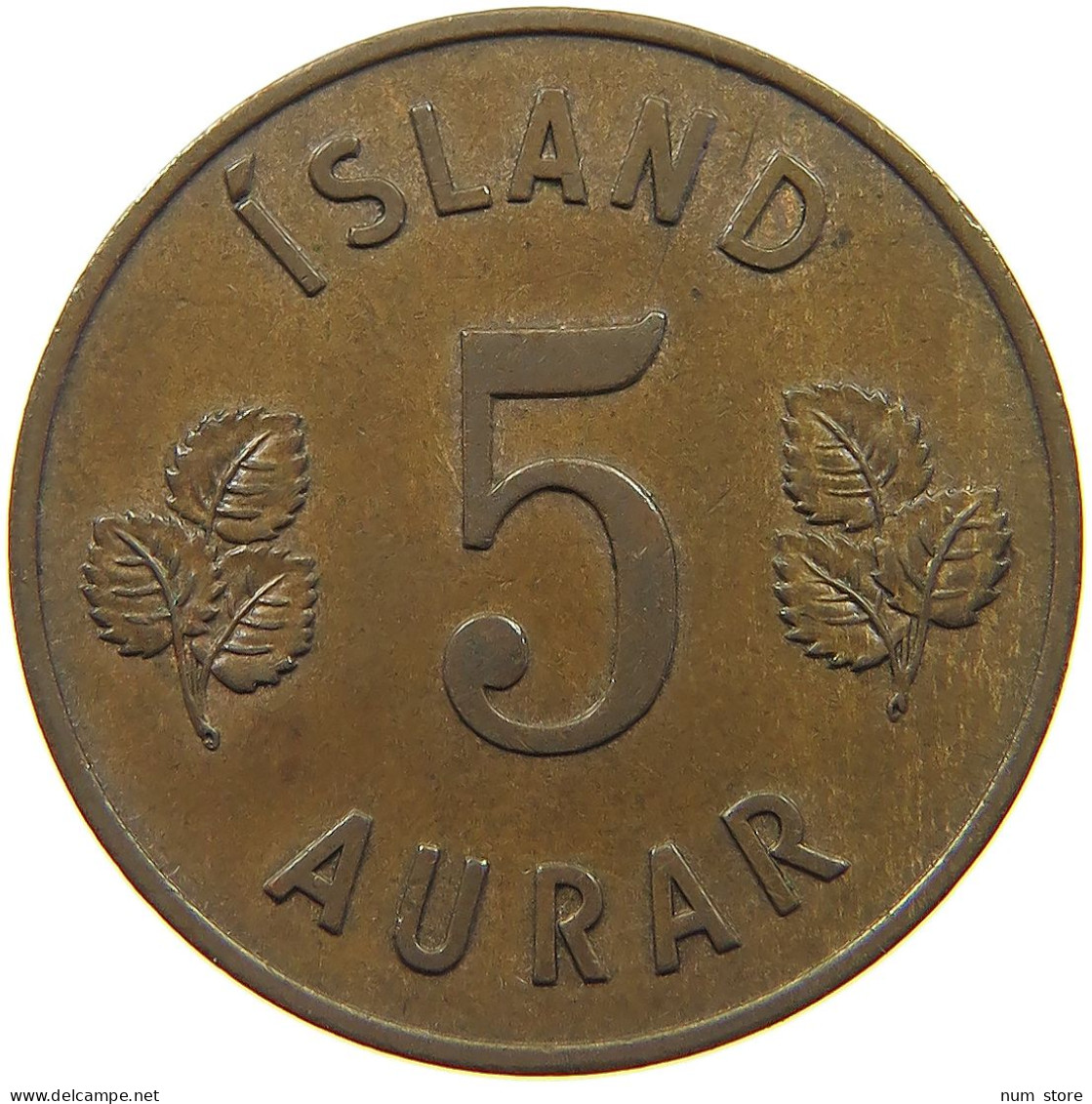 ICELAND 5 AURAR 1961  #a050 0731 - Iceland