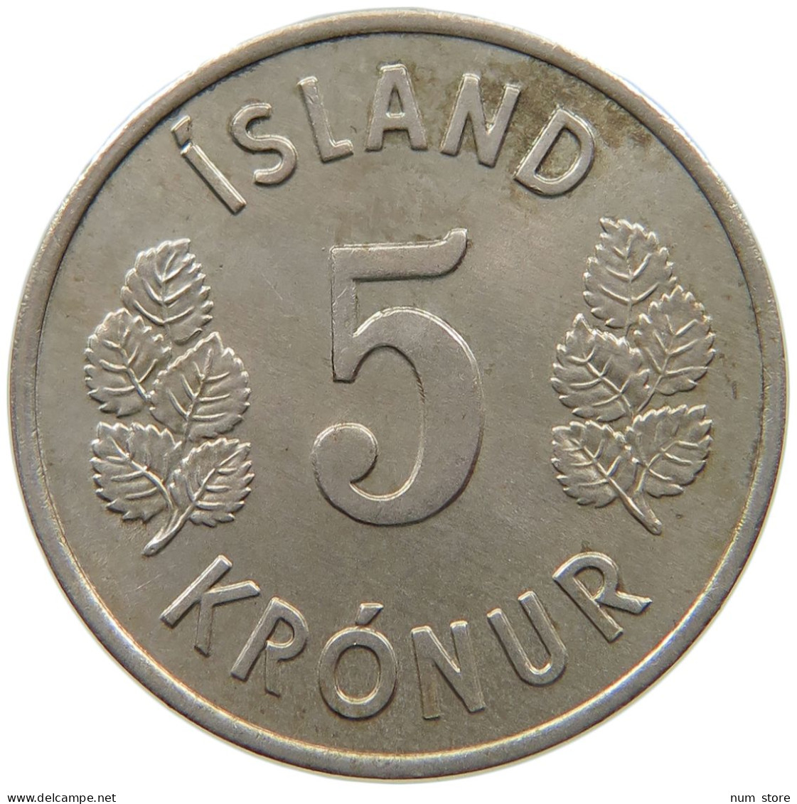 ICELAND 5 KRONUR 1970  #s065 0527 - Island