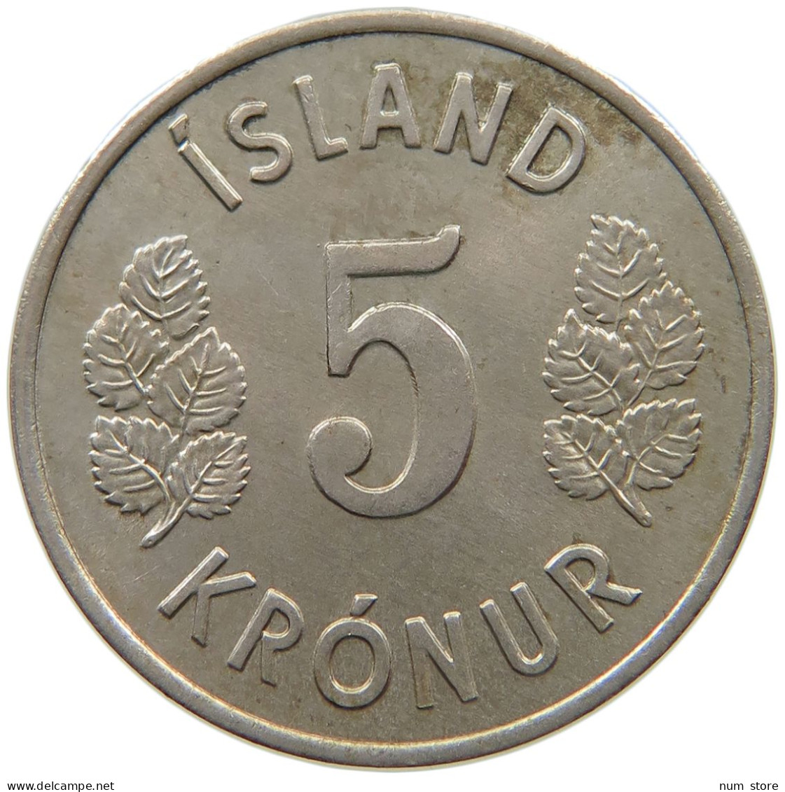ICELAND 5 KRONUR 1970  #s065 0527 - Iceland