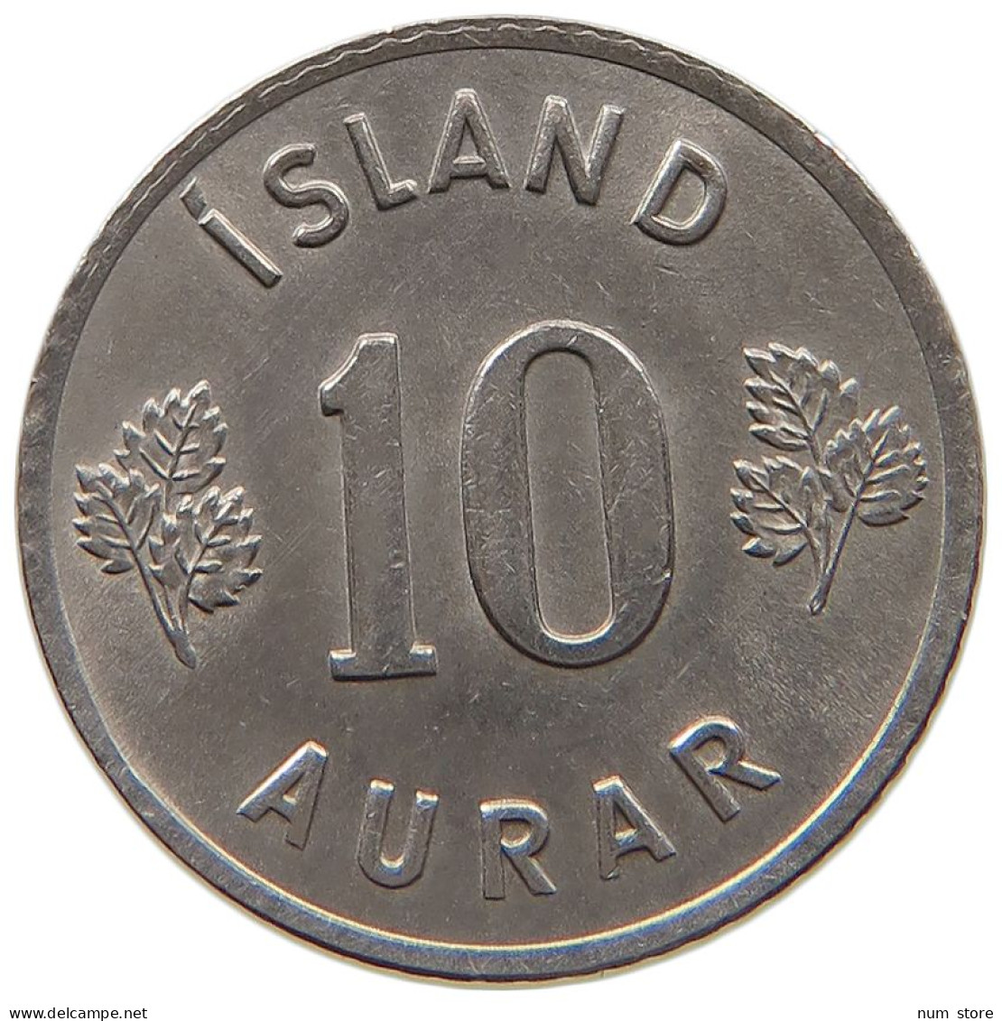 ICELAND 10 AURAR 1966  #a044 1075 - Island