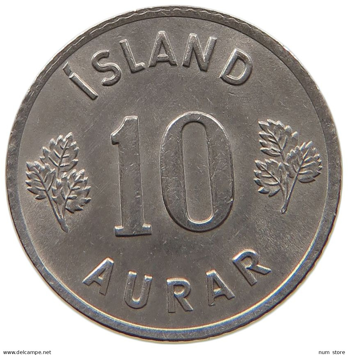 ICELAND 10 AURAR 1966  #a044 1075 - Islande