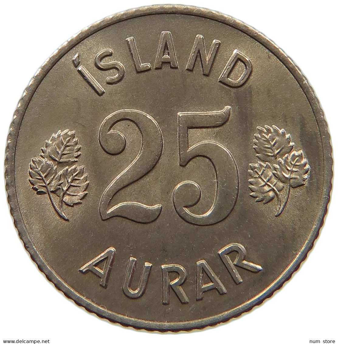 ICELAND 25 AURAR 1967  #a039 0529 - Islandia