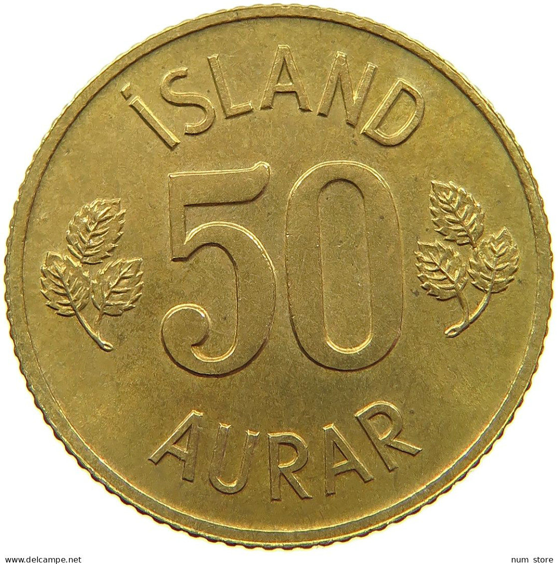 ICELAND 50 AURAR 1969  #a039 0611 - Islande