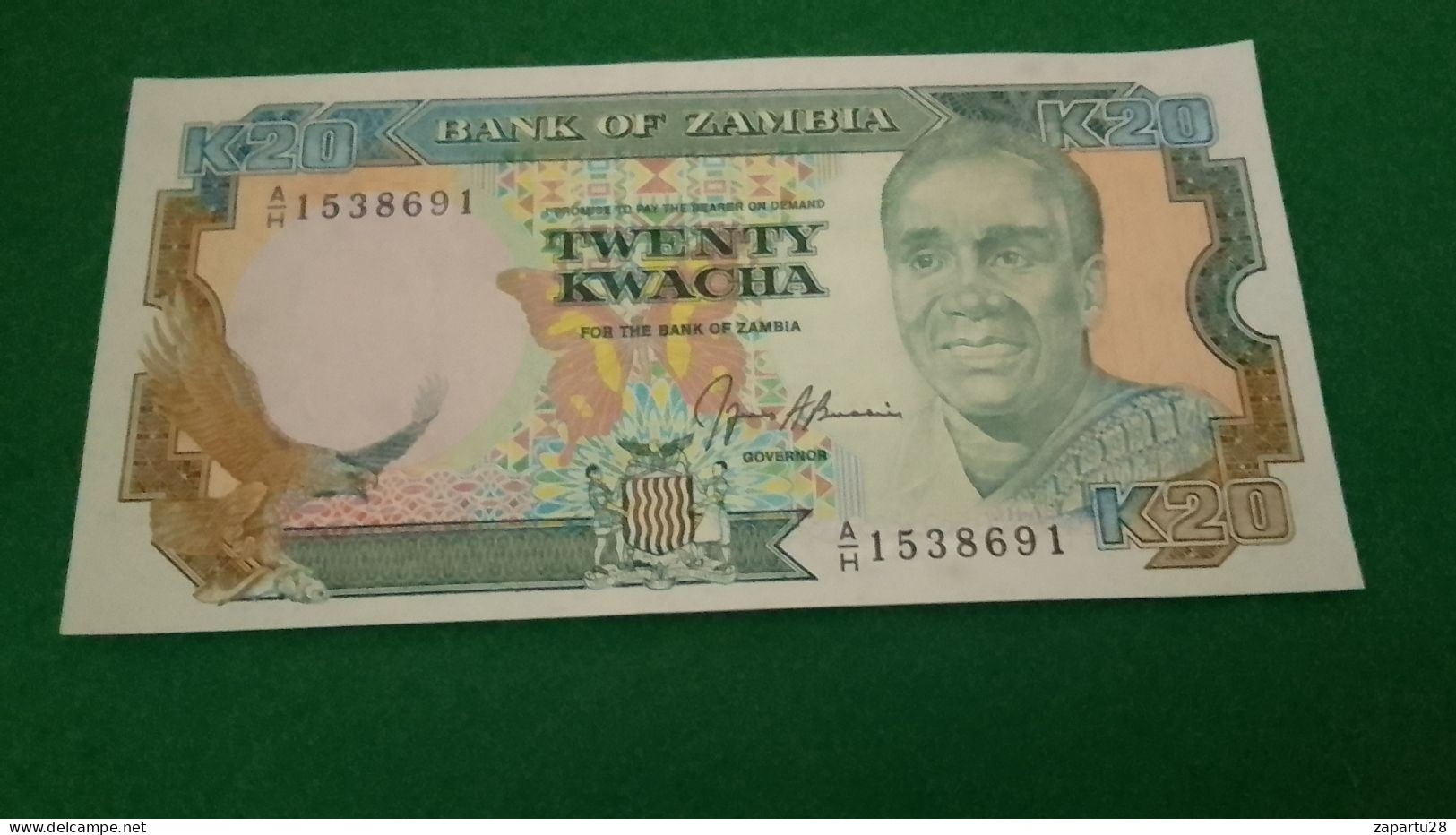 ZMBİYA            20 KWACHA  .UNC - Zambie