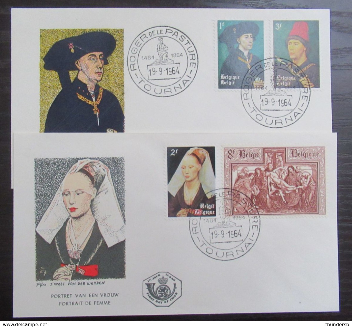 FDC 1300/02 En 1303 'Rogier Van Der Weyden' - 1961-1970