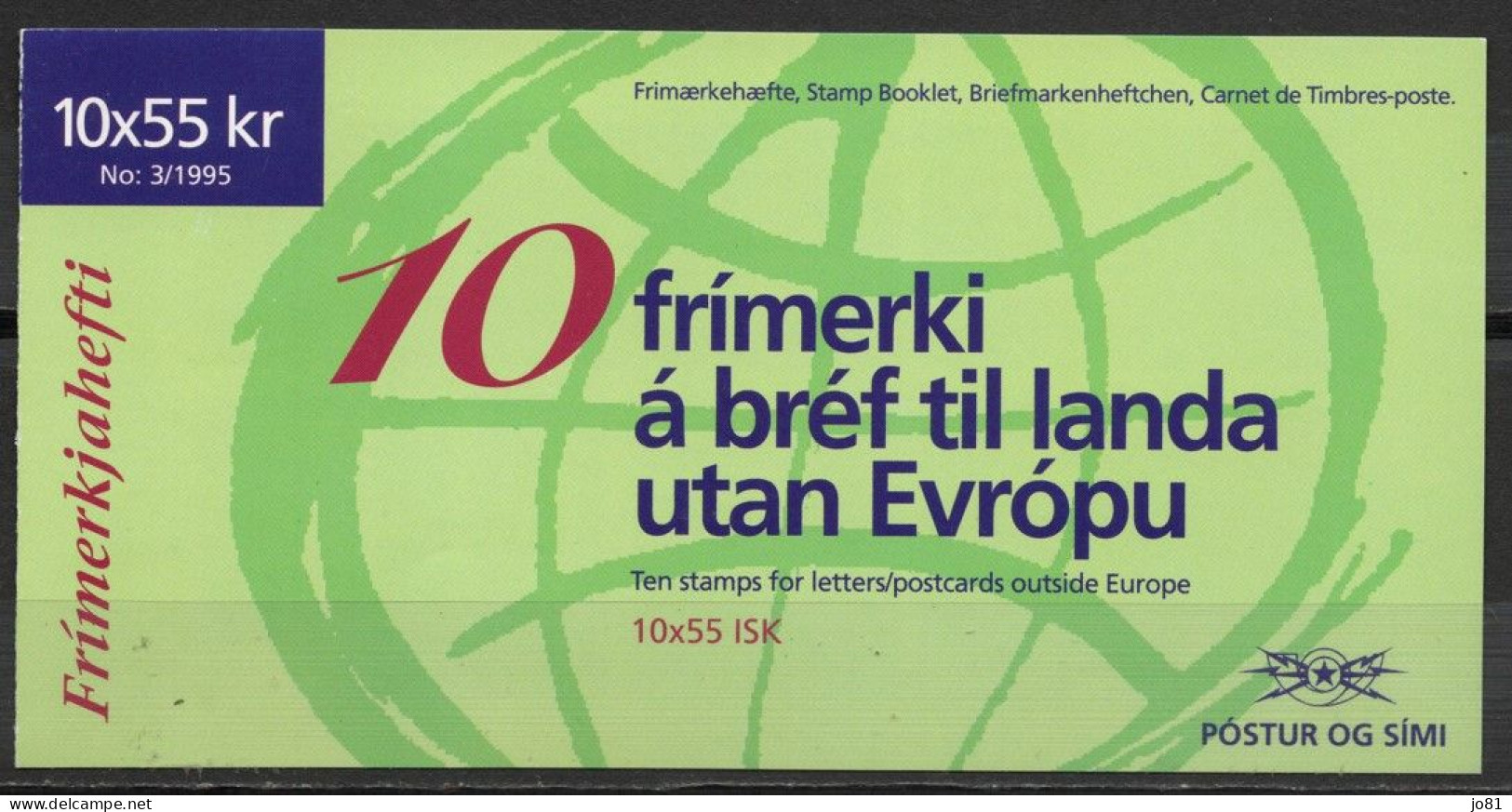 Islande YT C778 Neuf Sans Charnière XX MNH Europa 1995 - Libretti