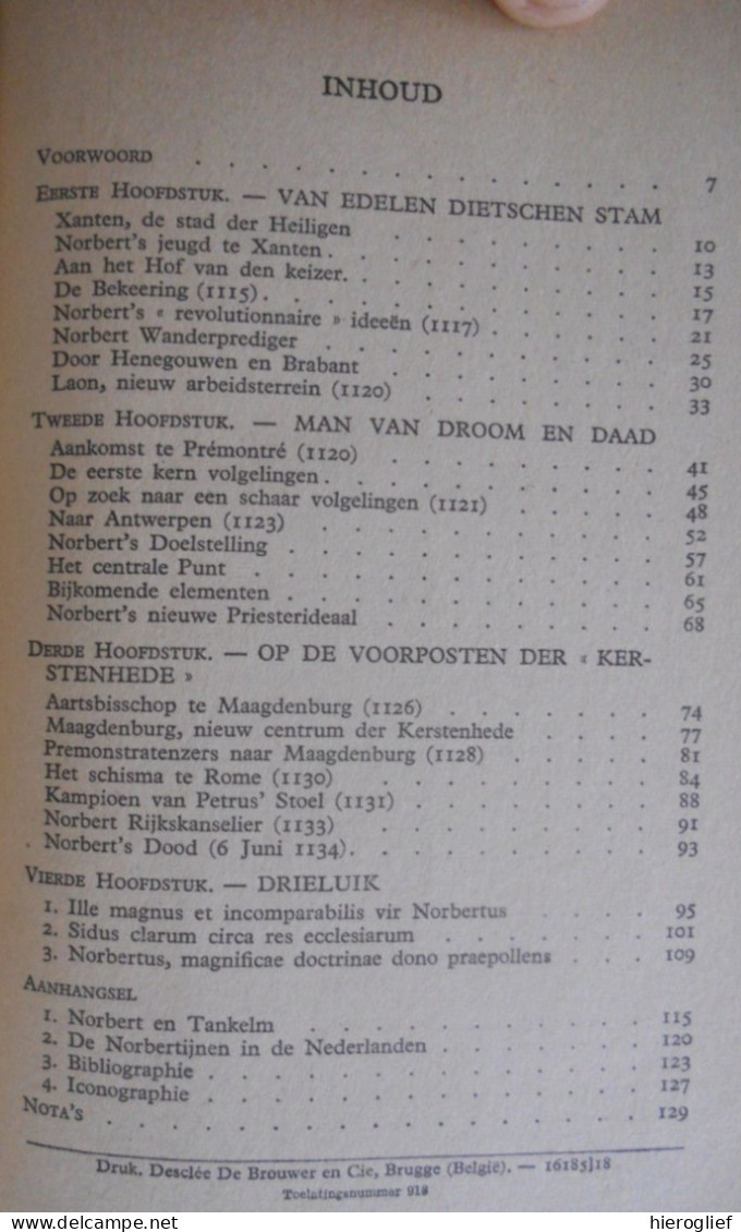 NORBERT VAN GENNEP Door E. Valvekens Genneperhuis Maagdenburg Premonstratenzers Norbertijnen Heiligen Van Onzen Stam - Histoire