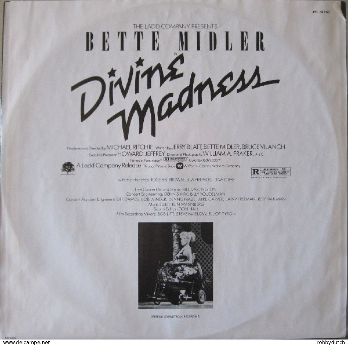 * LP *  BETTE MIDLER - DEVINE MADNESS (USA 1980 EX) - Disco & Pop