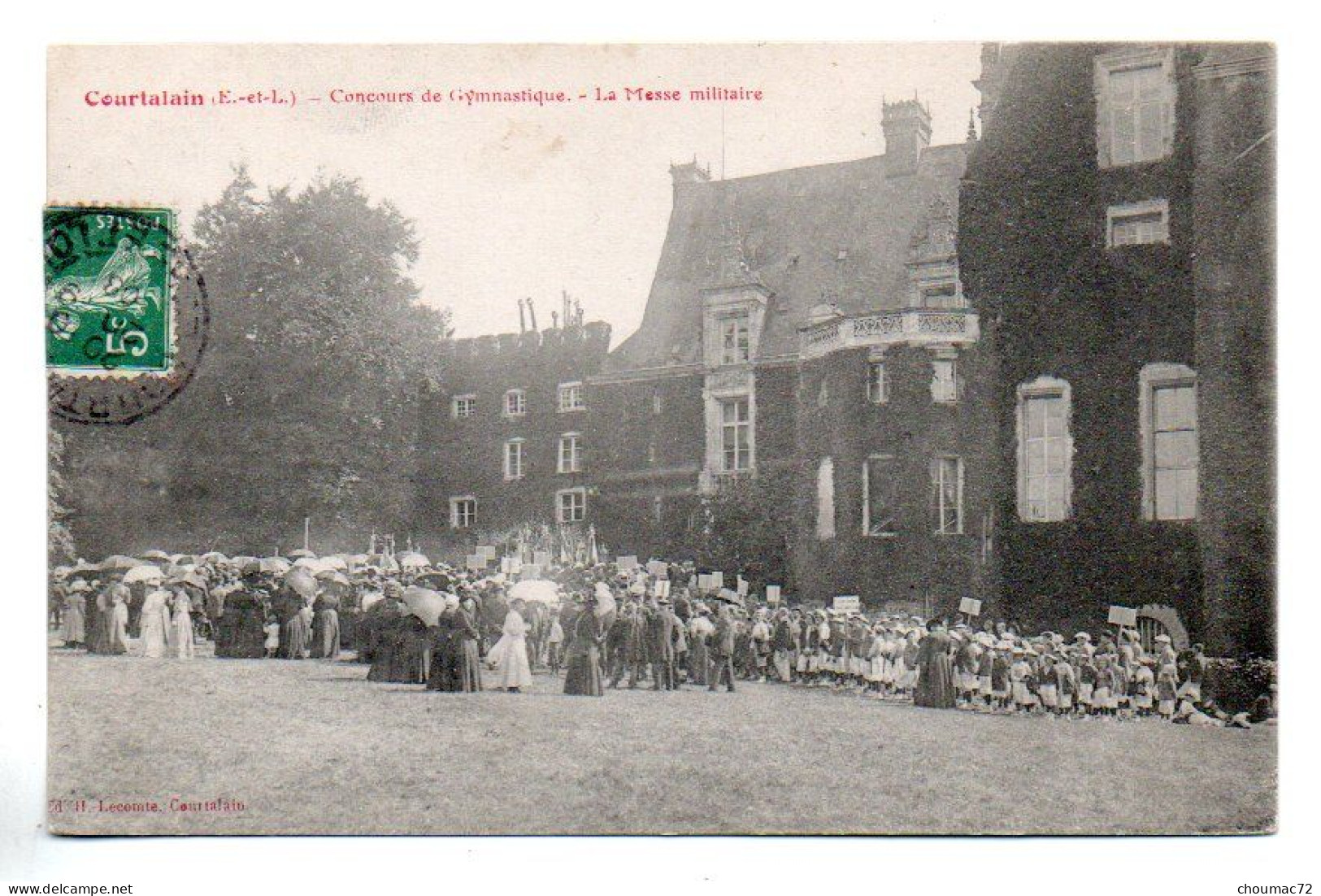 (28) 2000, Courtalain, Ed Lecomte, Concours De Gymnastique, La Messe Militaire - Courtalain