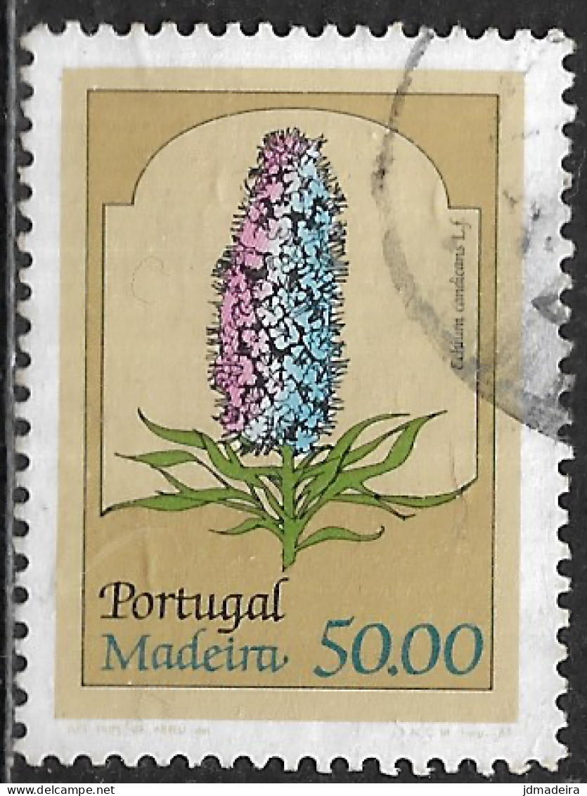 Portugal – 1981 Madeira Flowers 50.00 Used Stamp - Oblitérés