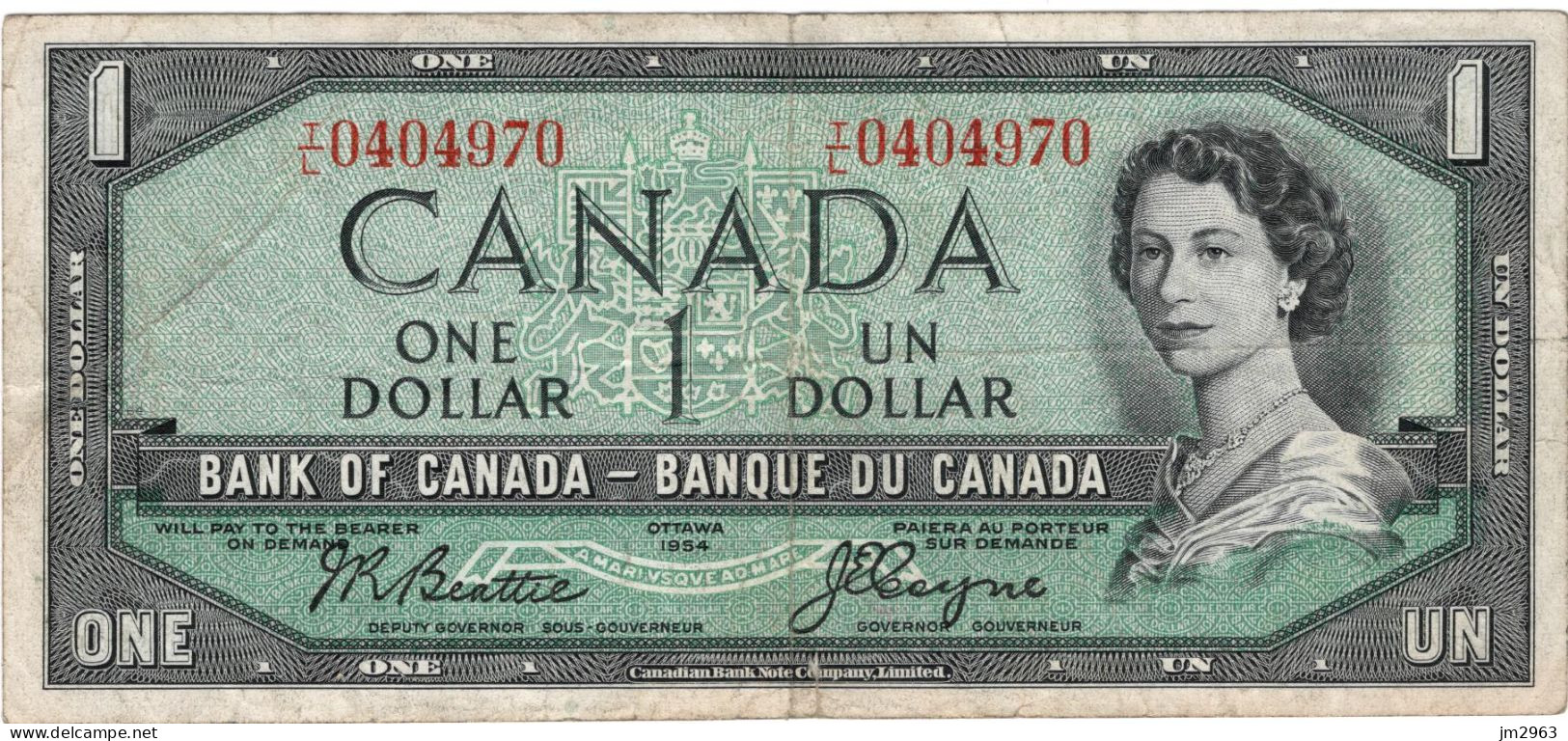 CANADA 1 DOLLAR G 1954 0404970 - Canada