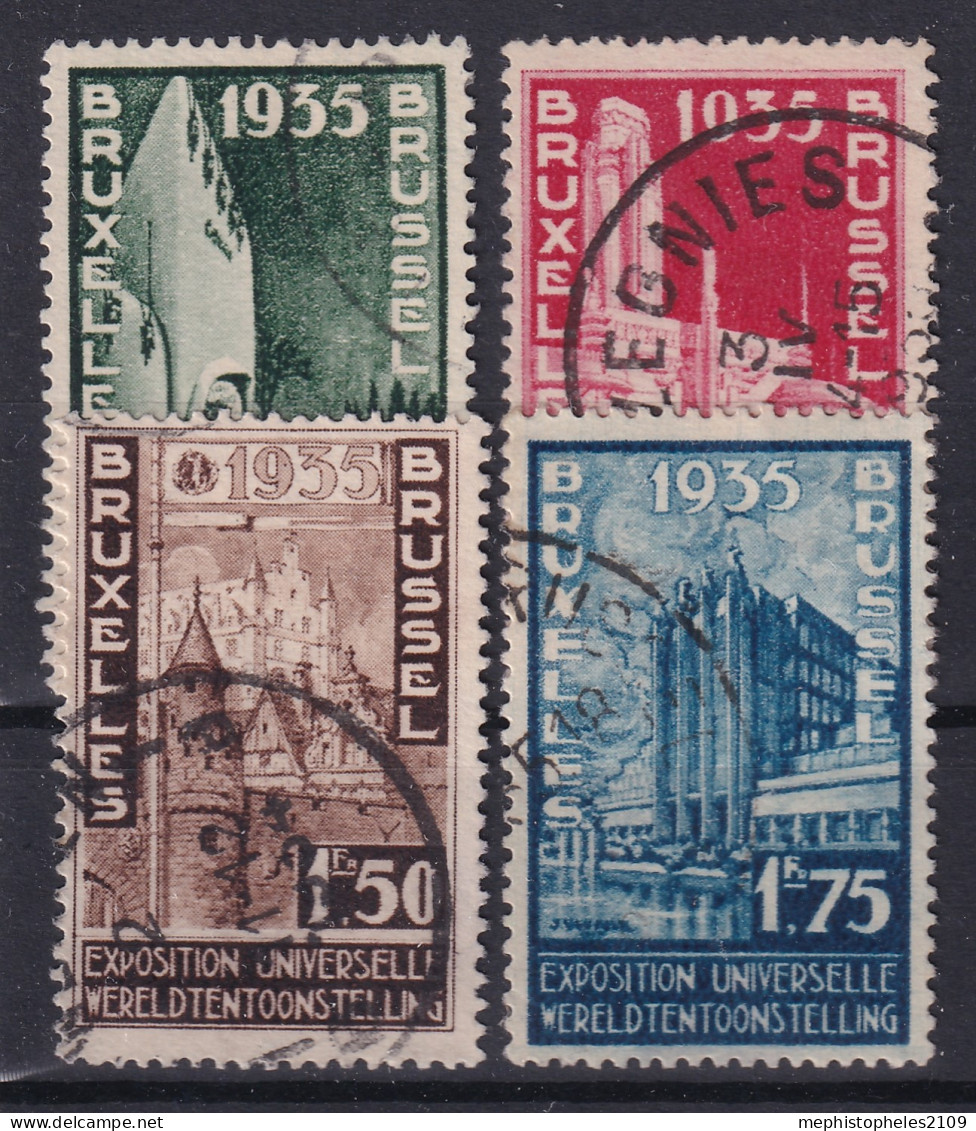 BELGIUM 1934 - Canceled - Sc# 258-261 - Oblitérés