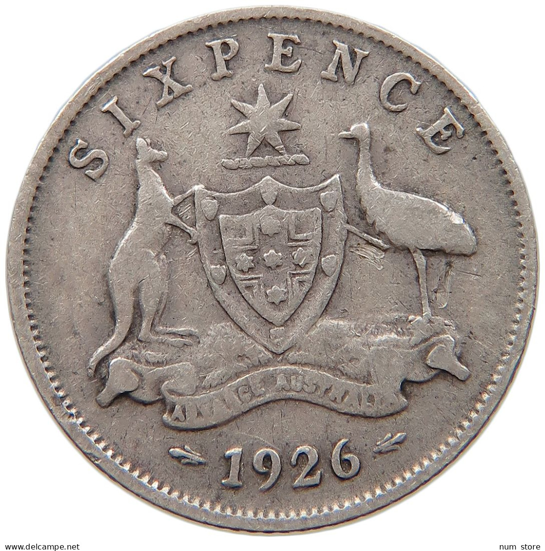 AUSTRALIA SIXPENCE 1926 George V. (1910-1936) #s017 0073 - Sixpence