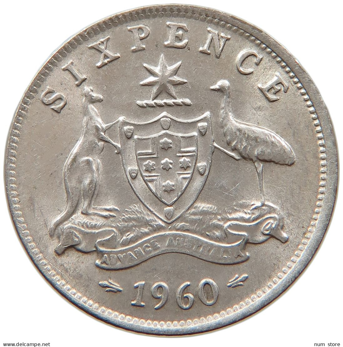 AUSTRALIA SIXPENCE 1960 Elizabeth II. (1952-) #s017 0057 - Sixpence