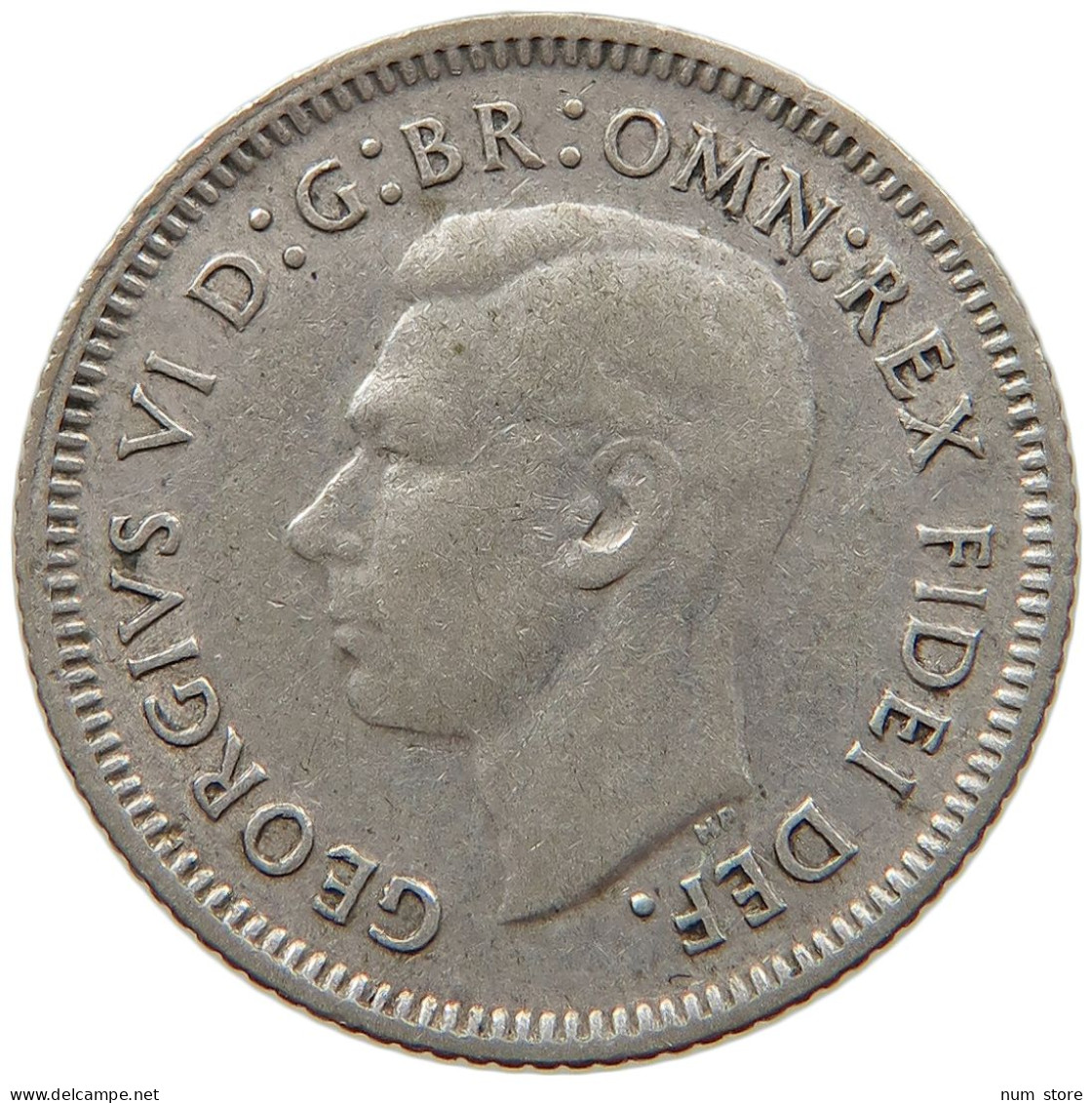 AUSTRALIA SIXPENCE 1952 George VI. (1936-1952) #s017 0049 - Sixpence