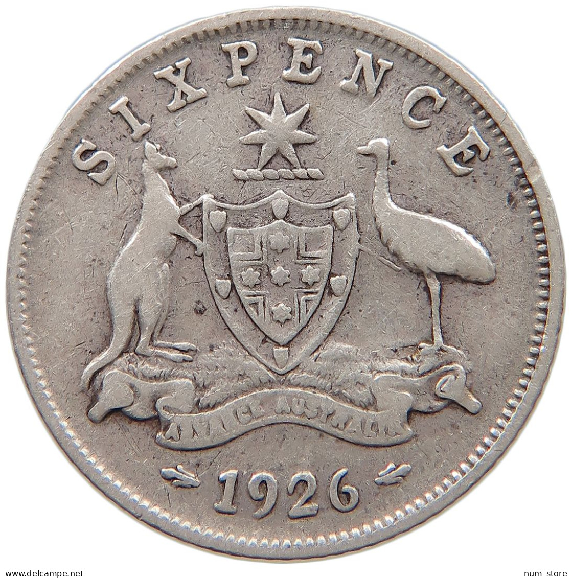 AUSTRALIA SIXPENCE 1926 George V. (1910-1936) #c041 0025 - Sixpence