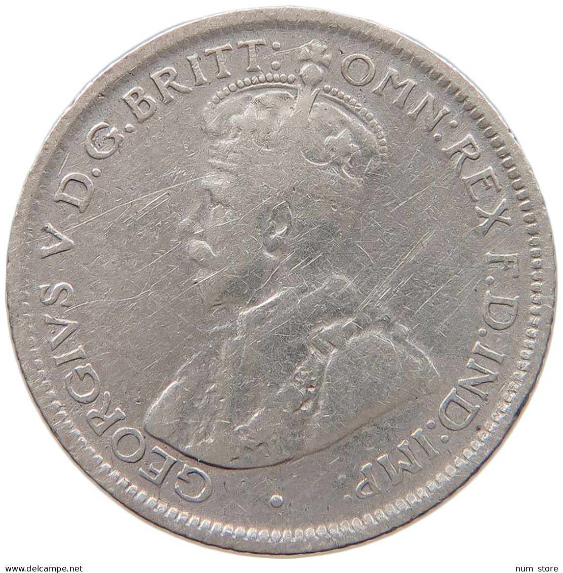 AUSTRALIA SIXPENCE 1927 George V. (1910-1936) #s004 0195 - Sixpence