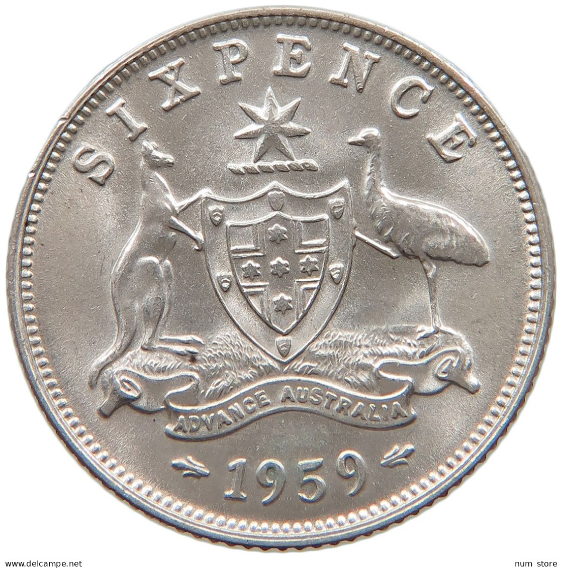 AUSTRALIA SIXPENCE 1959 Elizabeth II. (1952-) #c041 0009 - Sixpence