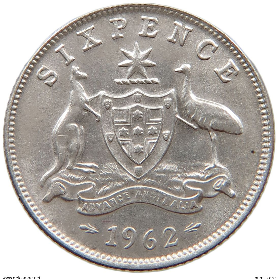 AUSTRALIA SIXPENCE 1962 Elizabeth II. (1952-) #a082 0465 - Sixpence