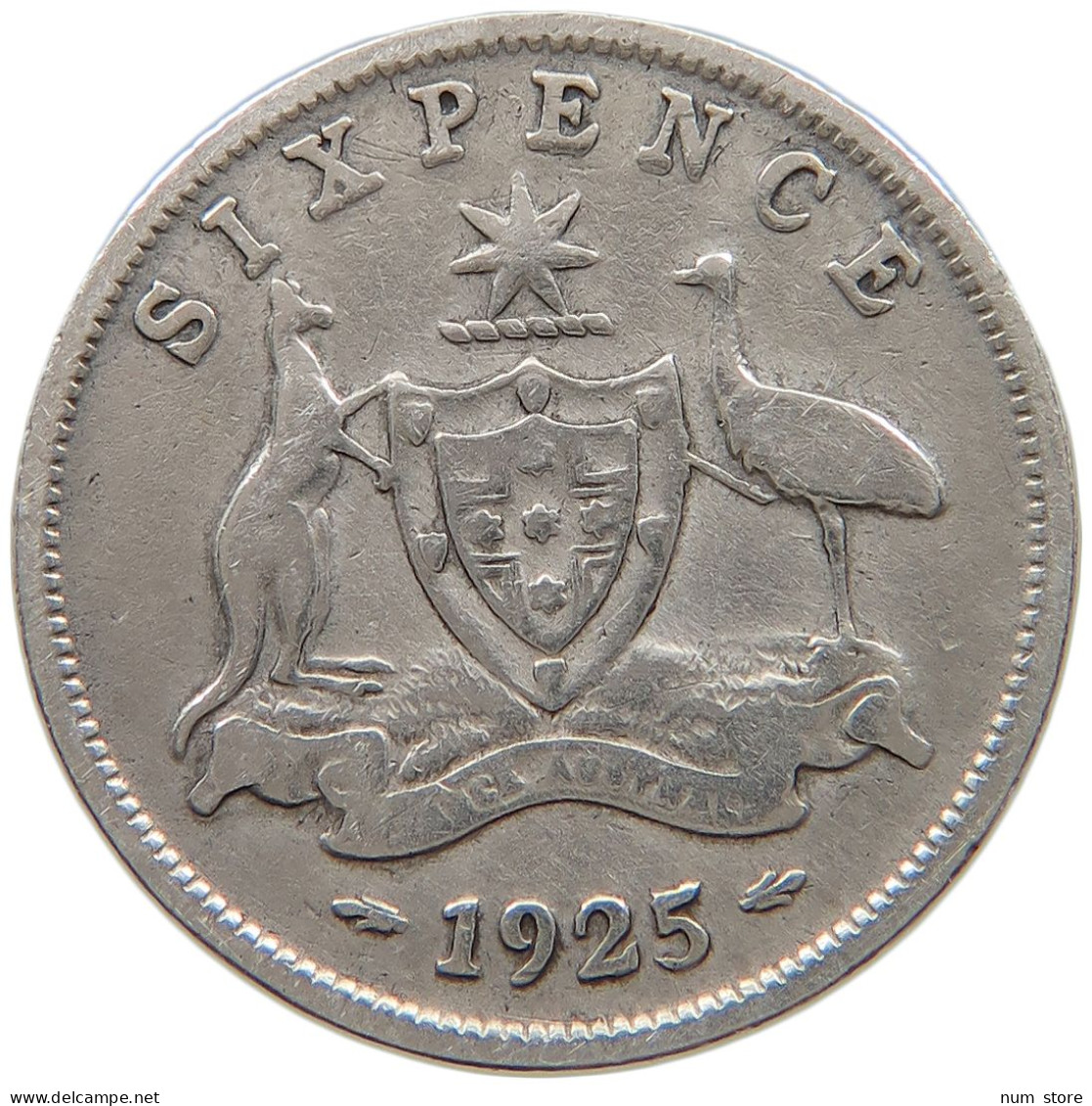 AUSTRALIA SIXPENCE 1925 George V. (1910-1936) #a064 0195 - Sixpence