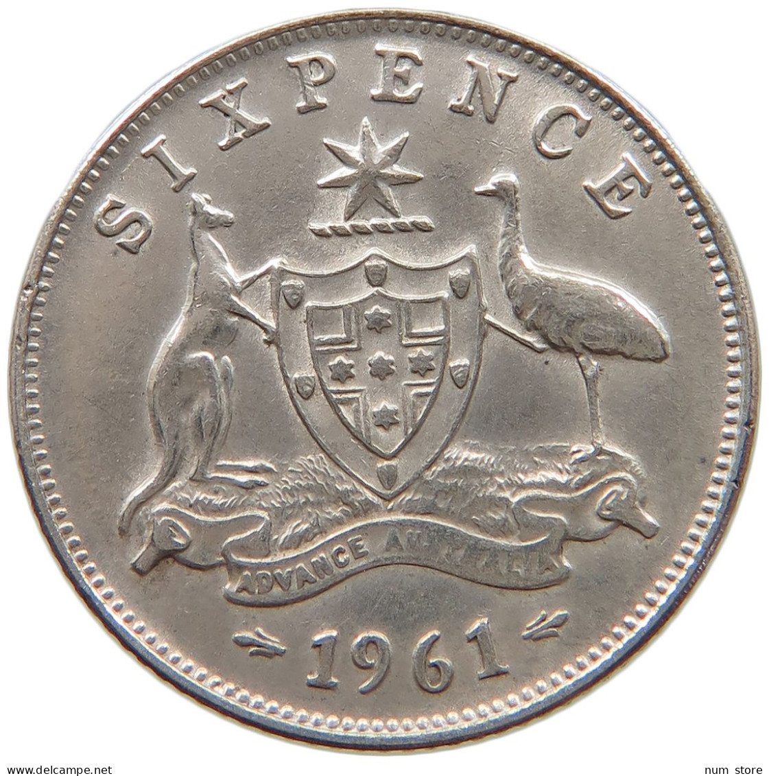 AUSTRALIA SIXPENCE 1961 Elizabeth II. (1952-) #a064 0181 - Sixpence