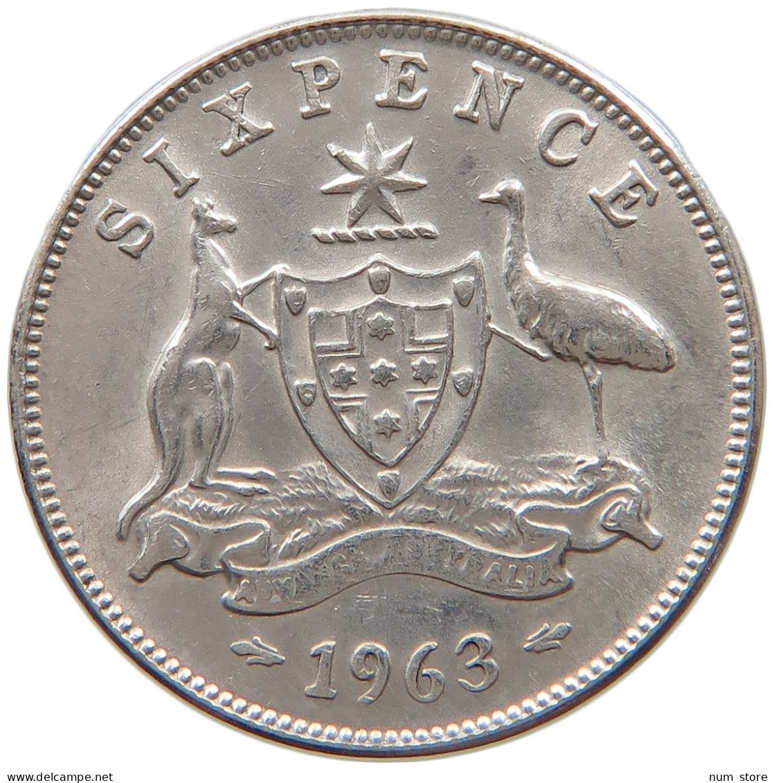 AUSTRALIA SIXPENCE 1963 Elizabeth II. (1952-) #a064 0187 - Sixpence