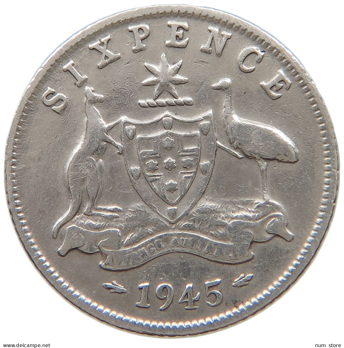 AUSTRALIA SIXPENCE 1945 George VI. (1936-1952) #a052 0401 - Sixpence