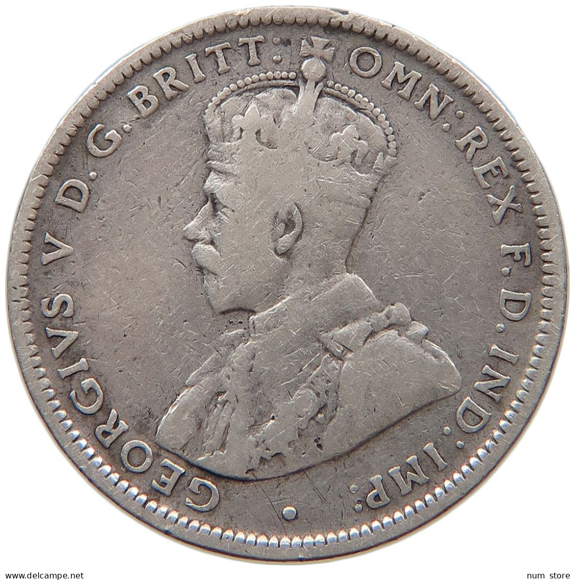 AUSTRALIA SHILLING 1918 M George V. (1910-1936) #s004 0229 - Shilling