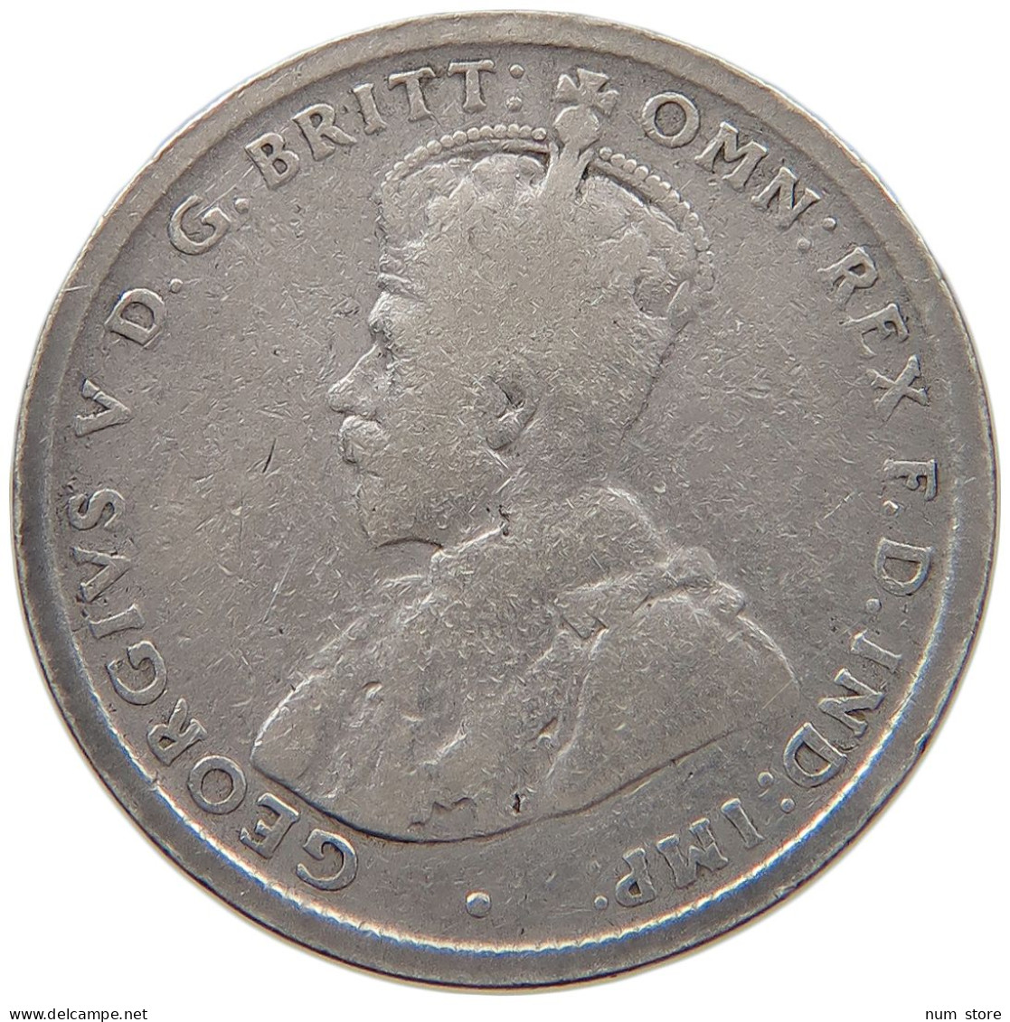 AUSTRALIA SHILLING 1918 M George V. (1910-1936) #s004 0227 - Shilling