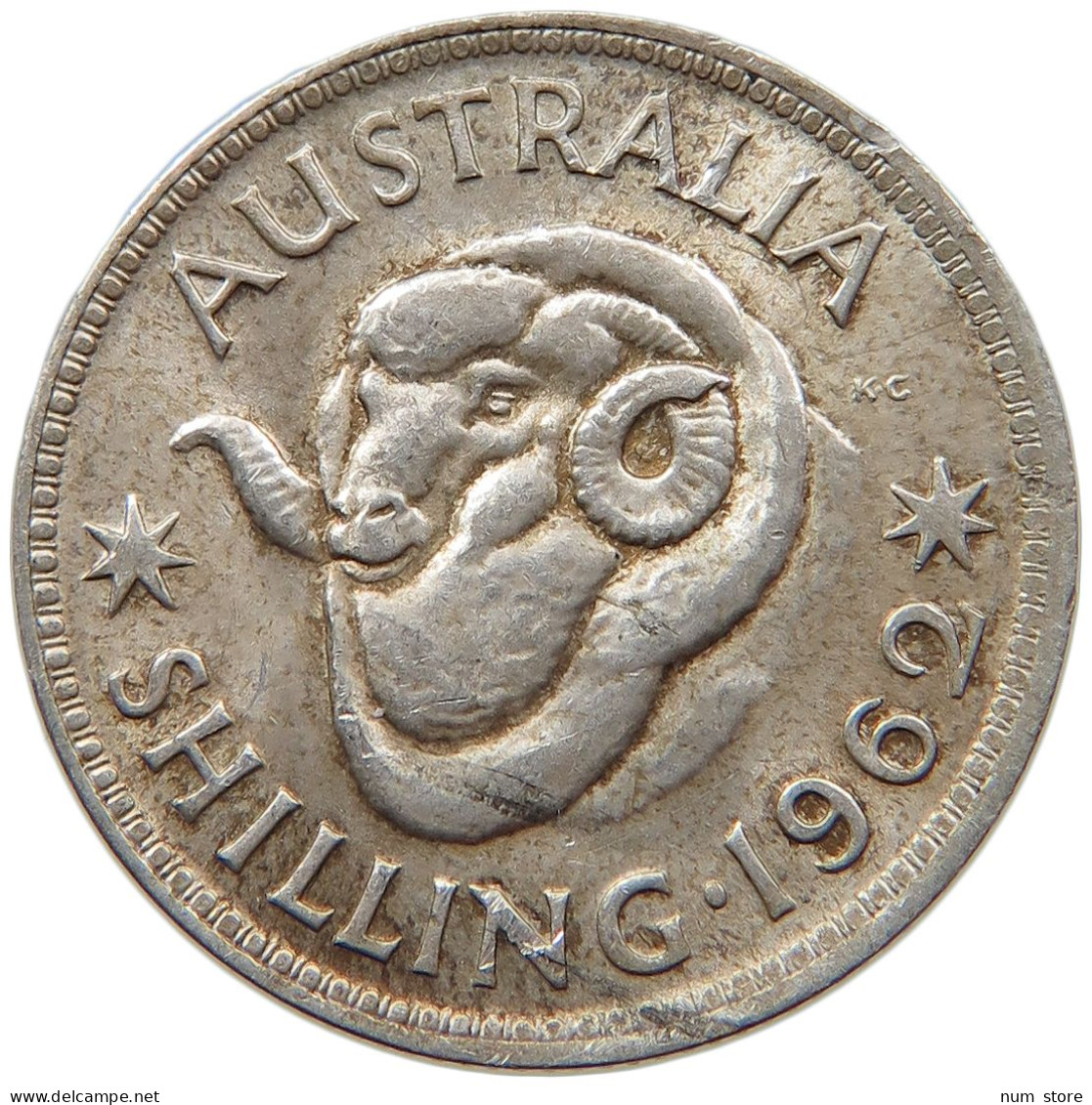 AUSTRALIA SHILLING 1962 Elizabeth II. (1952-) #s013 0267 - Shilling