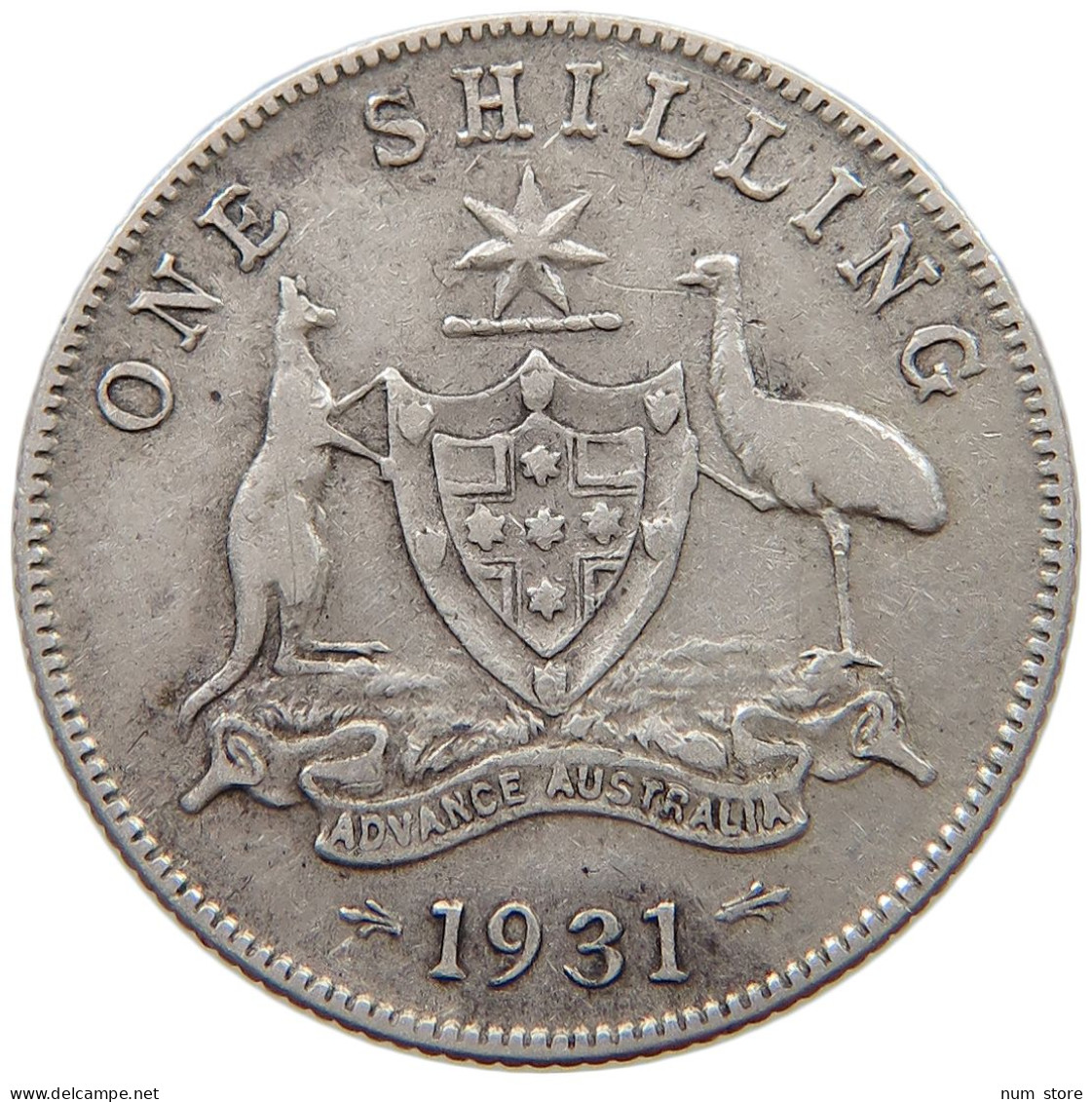 AUSTRALIA SHILLING 1931 George V. (1910-1936) #c049 0297 - Shilling