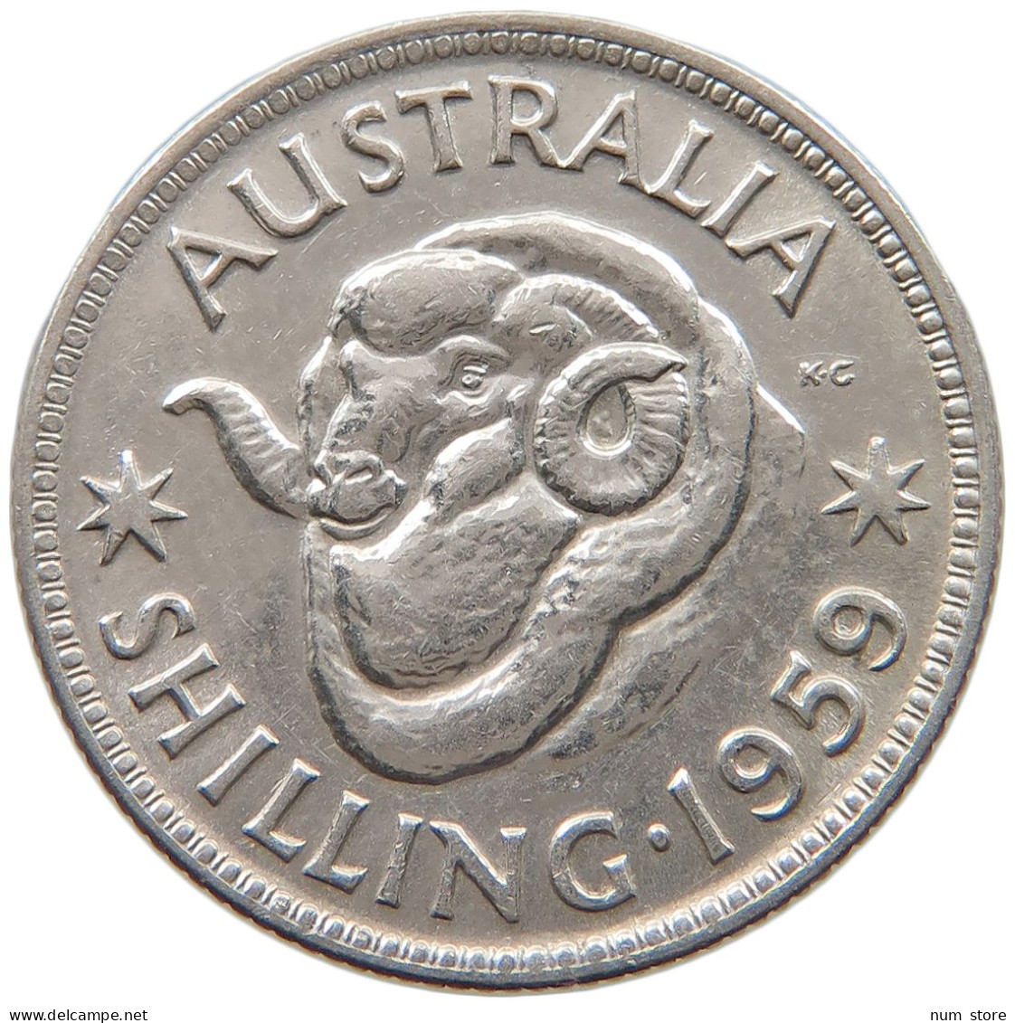 AUSTRALIA SHILLING 1959 Elizabeth II. (1952-) #c007 0463 - Shilling