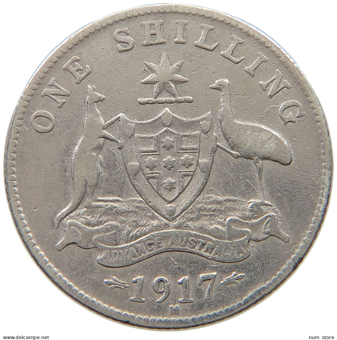 AUSTRALIA SHILLING 1917 George V. (1910-1936) #a033 0443 - Shilling