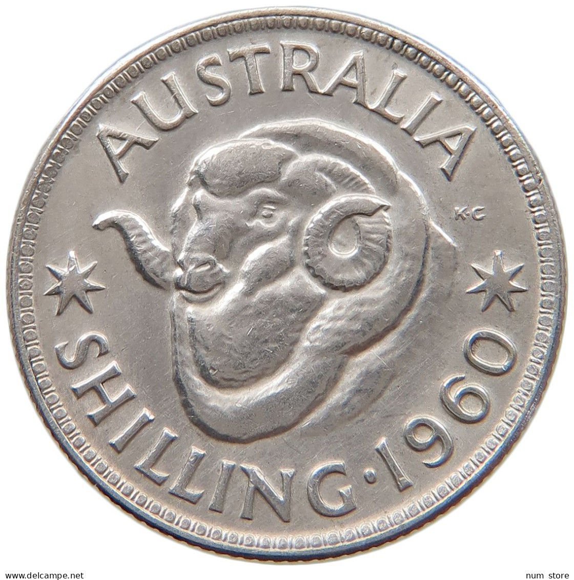 AUSTRALIA SHILLING 1960 Elizabeth II. (1952-) #a064 0041 - Shilling