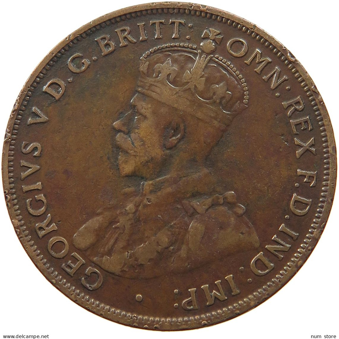 AUSTRALIA PENNY 1917 George V. (1910-1936) #t072 0389 - Penny