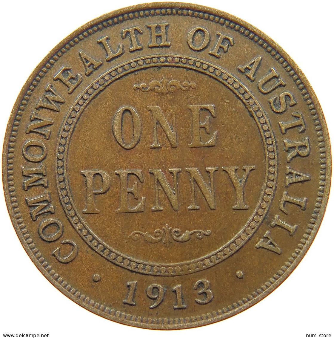 AUSTRALIA PENNY 1913 George V. (1910-1936) #t017 0125 - Penny