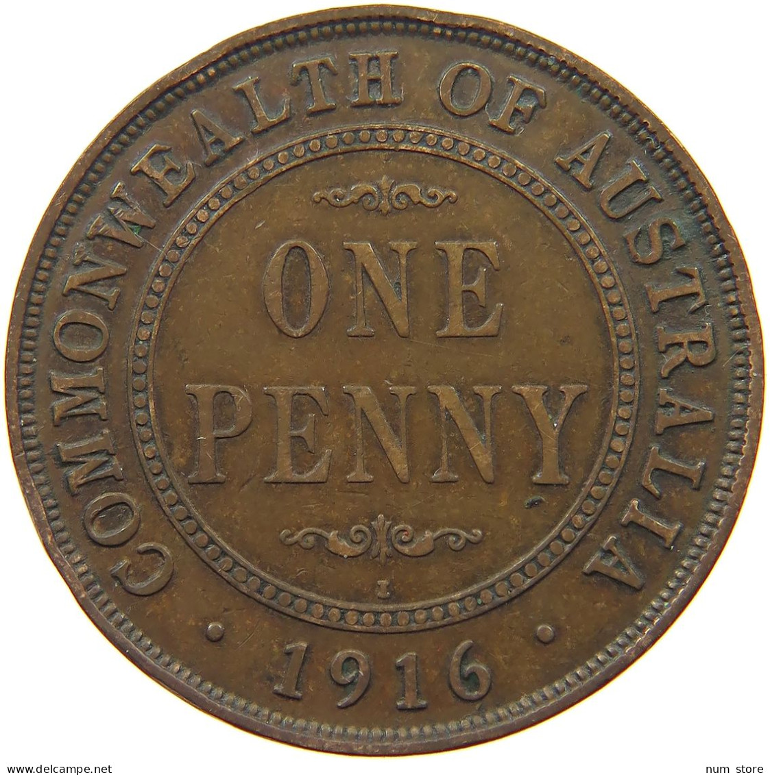 AUSTRALIA PENNY 1916 George V. (1910-1936) #s076 0547 - Penny