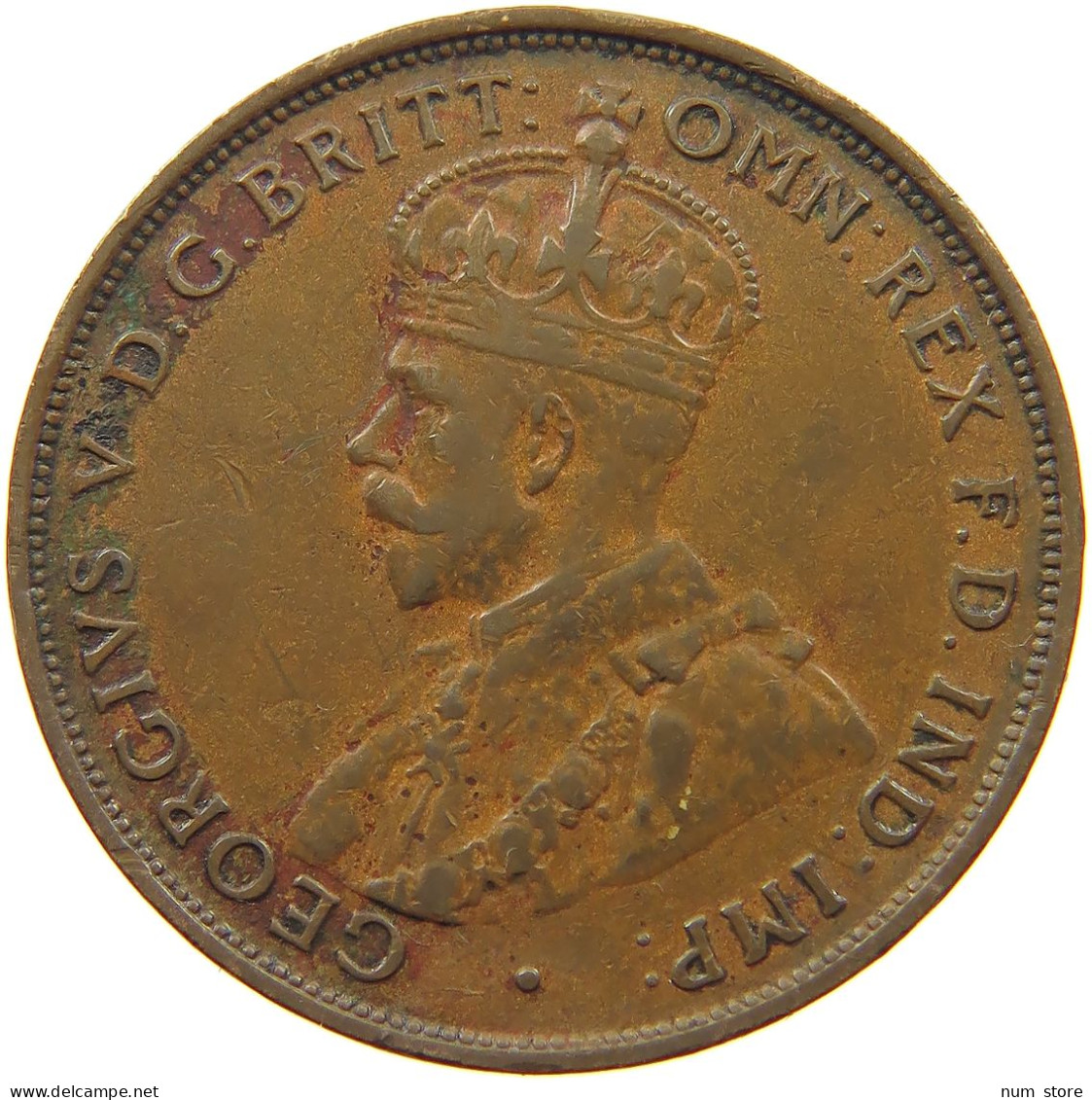 AUSTRALIA PENNY 1934 George V. (1910-1936) #s076 0543 - Penny