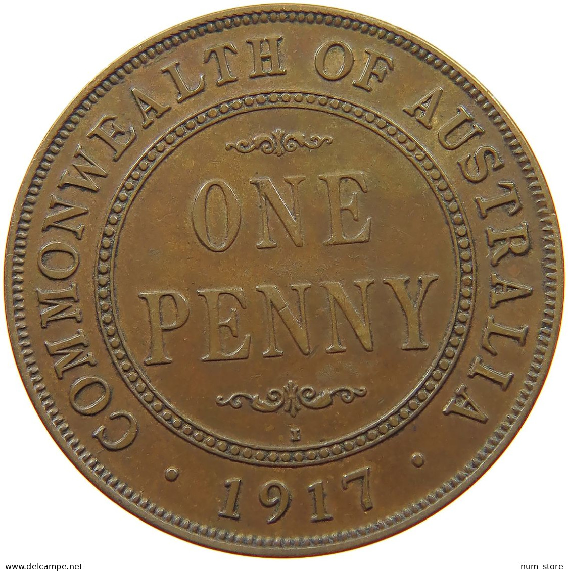 AUSTRALIA PENNY 1917 George V. (1910-1936) #s075 0637 - Penny